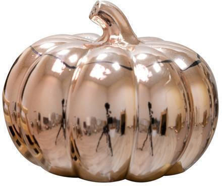 Zen Collection Decorativă Dovleac din Ceramică Pink/ Gold 20.5x20.5cm 1buc
