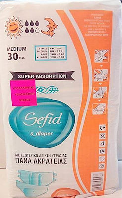 Sefid Incontinence Diapers Night Medium 30pcs