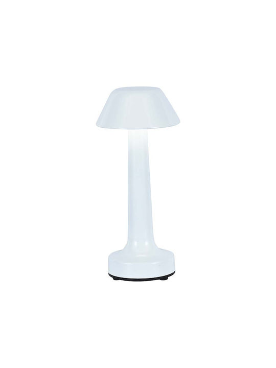 V-TAC Metallisches Tischlampen LED mit Weißem Hut und Basis