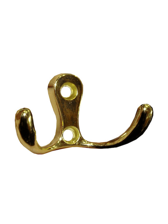 Metal Wall Hanger Α1001 Gold 1pc