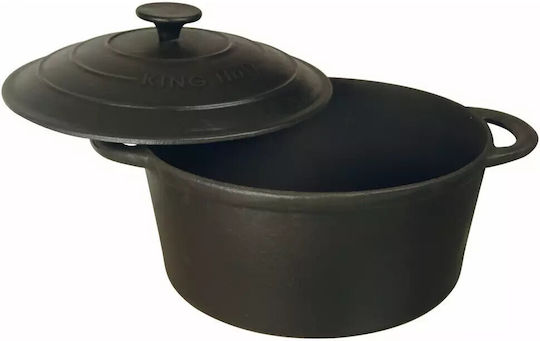 KING Hoff Deep Pot made of Cast Iron 4lt / 24cm
