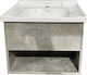 Gloria Laura Waschtisch mit Waschbecken L60xB47...