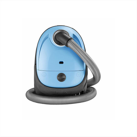 Nilfisk One Ηλεκτρική Σκούπα 750W με Σακούλα 2.1lt Γαλάζια