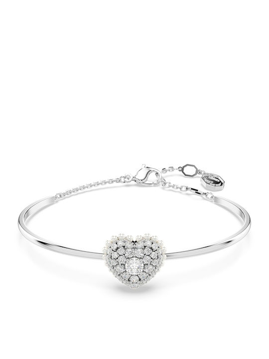 Swarovski Feminin Brățară Cătușe Hyperbola Bracelet din Argintiu