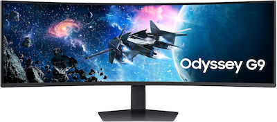 Samsung Odyssey G9 G95C Ultrawide VA HDR Curbat Monitor de jocuri 49" 5120x1440 240Hz cu Timp de Răspuns 1ms GTG