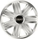 Versaco Auto Radkappen Set Comfort 111044 mit Marke Sitz 4Stück 13" Silber