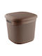 Viosarp Plastic Storage Basket Brown 15lt