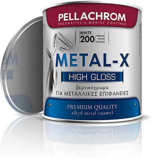 Pellachrom Βερνικόχρωμα Αντιδιαβρωτικό 0.75lt Μαύρο 105 Γυαλιστερό