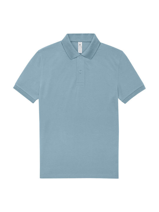 B&C Men's Short Sleeve Promotional T-Shirt Amalfi Blue