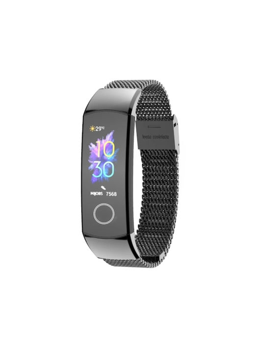 Mijobs Λουράκι Ανοξείδωτο Ατσάλι Μαύρο (Huawei Band 4)