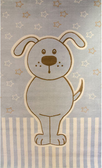 Ezzo Kinder Teppich Blau 160x230cm