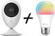 Ezviz CS-C2C / LB1 IP Камера за Видеонаблюдение Wi-Fi Full HD 1080p с Двунасочна Комуникация с LED Крушка LB1