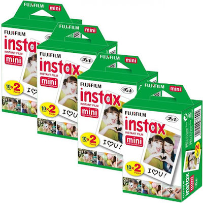 Fujifilm Цвят Instax Mini Pack Instant Филм (80 Експозиции)