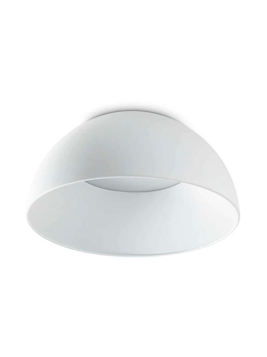 Ideal Lux Πλαφονιέρα Οροφής με Ενσωματωμένο LED σε Λευκό χρώμα 35cm