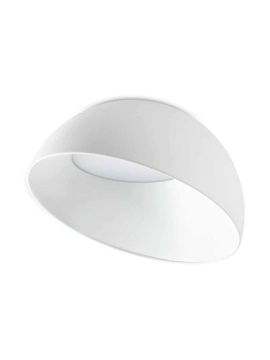 Ideal Lux Πλαφονιέρα Οροφής με Ενσωματωμένο LED σε Λευκό χρώμα 35cm
