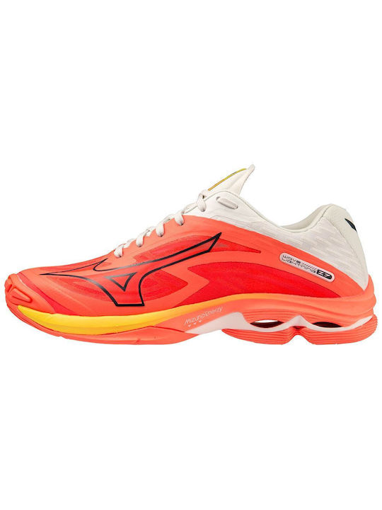 Mizuno Herren Sportschuhe Volleyball Neon Flame / Black / Bolt 2