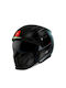 MT Streetfighter SV S A1 Black Matt Motorcycle Helmet Modular ECE 22.06 1350gr with Sun Visor