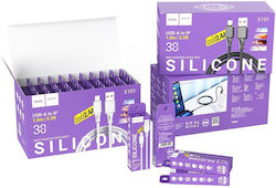 Hoco Silicone USB-A to Lightning 1m (HC-X101LGR)