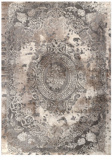 Tzikas Carpets Elements 31131-081 Сет Съвременни Спалня килими Сив ΚΡΕΒ.3ΤΜΧ 3бр