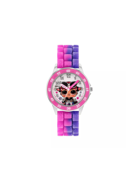 Disney Kids Analog Watch with Rubber/Plastic Strap Multicolour