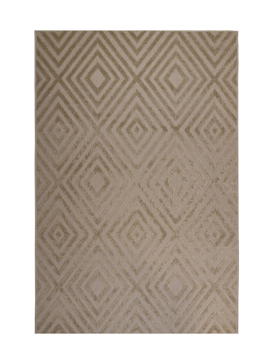 Viokarpet Valetta 6161a Set Modern Schlafzimmer-Teppichsets Synthetisch,Polyester/Cotton/Leather Beige 3Stück