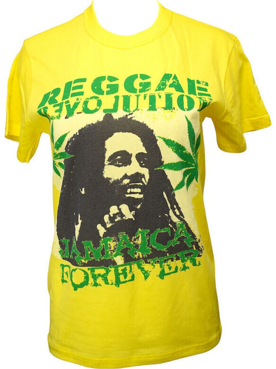 Αθλητικό T-shirt Bob Κίτρινη