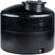 Stamatiou Plastics Vertical Cylindrical Plastic Storage Tank 1500lt for Water / Petroleum / Oil Black