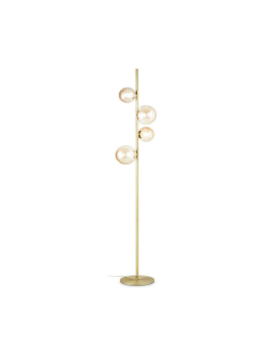 Ideal Lux Perlage Φωτιστικό Δαπέδου Υ164xΜ32εκ. με Ντουί για Λαμπτήρα G9 Πορτοκαλί