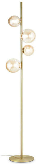 Ideal Lux Perlage Floor Lamp H164xW32cm. with Socket for Bulb G9 Orange
