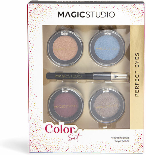 Magic Studio Mehrfarbige Farbpalette mit gepresstem Lidschatten