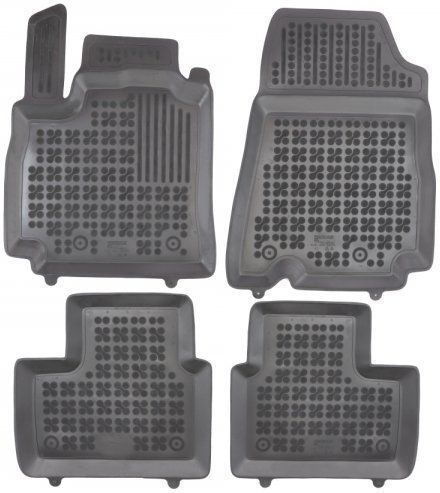Sahler Set of Front and Rear Mats 4pcs Tray Type for Renault Arkana 2019+ Black
