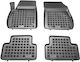 Sahler Set of Front and Rear Mats 4pcs Tray Type for Opel Zafira 2012+ Black