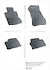Refref Set of Front and Rear Mats 4pcs Tray Type for BMW Series 1 2004-2015 Black