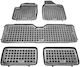 Sahler Set of Front and Rear Mats 4pcs Tray Type for Seat Alhambra Volkswagen Sharan Ford Galaxy Black