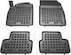 Sahler Set of Front and Rear Mats 4pcs Tray Type for Opel Astra 2009-2015 Black