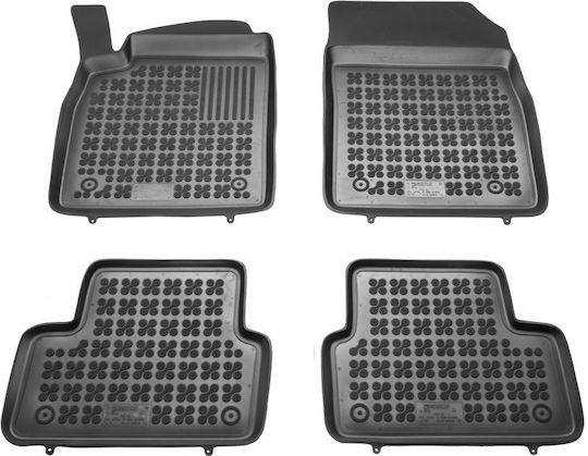 Sahler Set of Front and Rear Mats 4pcs Tray Type for Opel Astra 2009-2015 Black