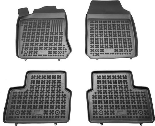 Sahler Set of Front and Rear Mats 4pcs Tray Type for Opel Vectra 1995-2002 Black