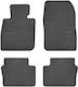 Refref Set of Front and Rear Mats 4pcs Tray Type for Mazda CX-3 2015+ Black