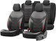 Deluxeboss Front Car Covers 11pcs Leatherette Black