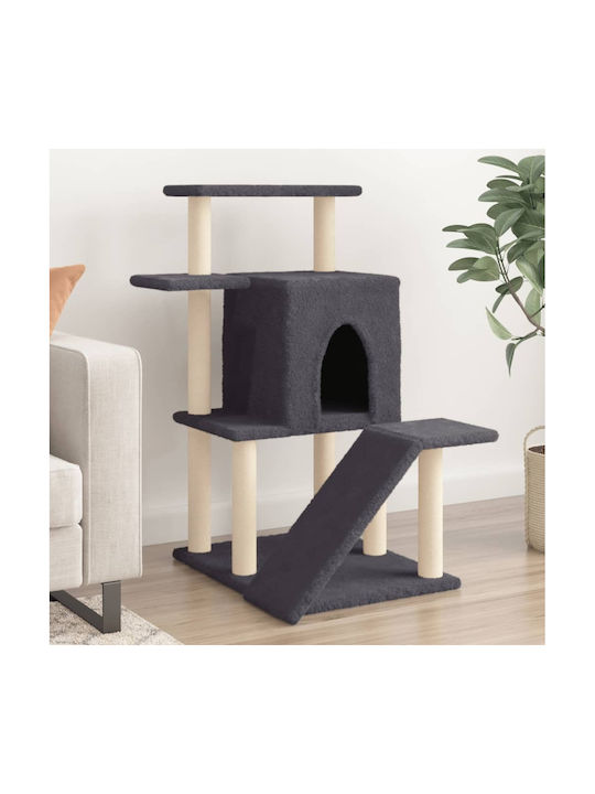 vidaXL Cat Scratching Post Cat Trees Gray 74x61x97cm.