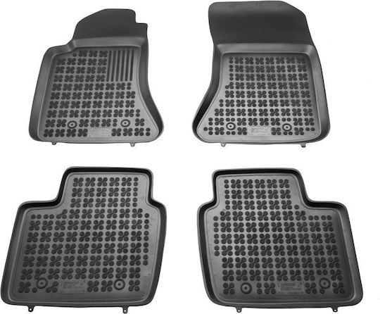 Sahler Set of Front and Rear Mats 4pcs Tray Type for Opel Omega 1994-2003 Black