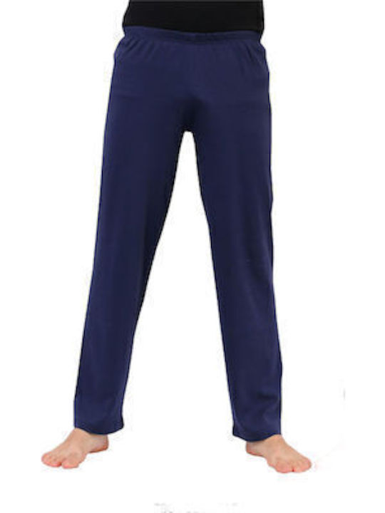 100% De iarnă Pantaloni de pijama de bărbați Din bumbac BLUE