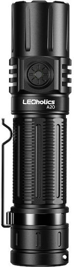 Ledholics Rechargeable Flashlight LED IP54 with Maximum Brightness 1750lm