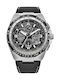 Promaster Skyhawk A-T Дигитален Мъжки Часовник 46 мм Хронограф Eco-Drive с Черна Кожена Каишка