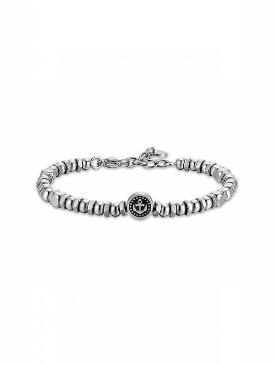 Luca Barra Bracelet with design Anchor made of Steel