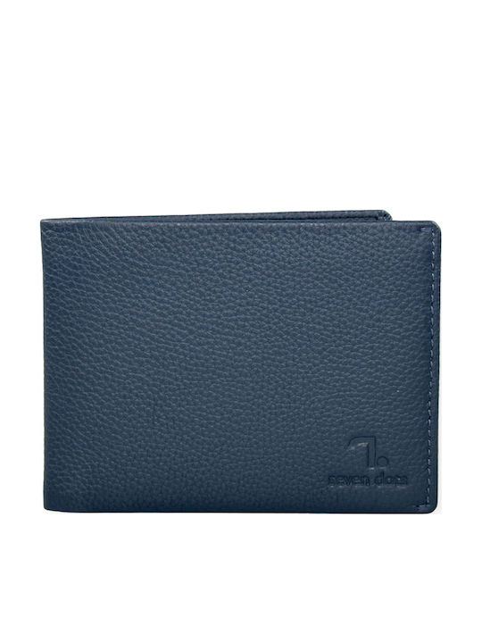 Neptune Δερμάτινο Ανδρικό Πορτοφόλι με RFID Navy/Grey