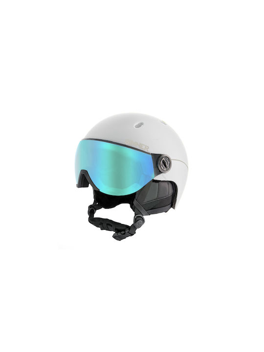Sinner Titan Visor Παιδικό Κράνος για Σκι & Snowboard σε Λευκό Χρώμα