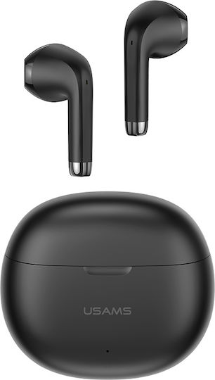 Usams YO17 Ohrstöpsel Bluetooth-Freisprecheinrichtung Kopfhörer mit Ladeetui Schwarz