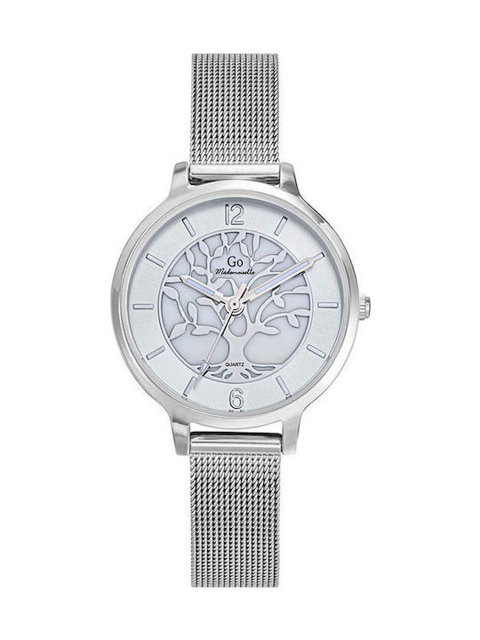 Gocomma Women's Watch with Silver Metal Bracelet
