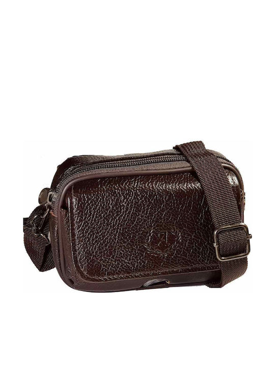 Across Leather Men's Bag Shoulder / Crossbody Brown
